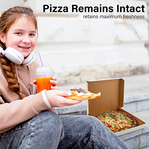 10" Thin White Pizza Boxes (10 Pieces) - USA Made