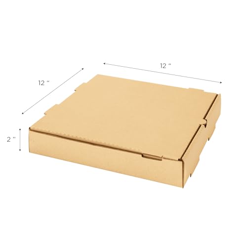50-Pack 12" Ventilated Corrugated Pizza Boxes by Karat Kraft