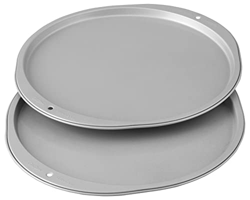 Wilton Recipe Right 12-inch Steel Pizza Pans, 2-Piece