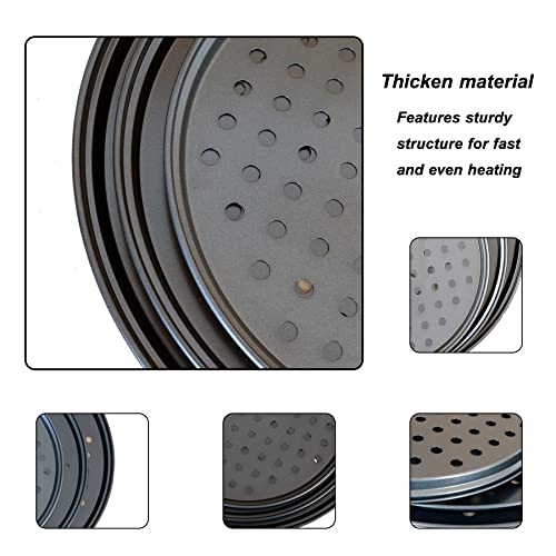 Round Nonstick Pizza Pans Set for Oven Cooking