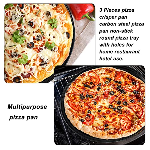 Round Nonstick Pizza Pans Set for Oven Cooking
