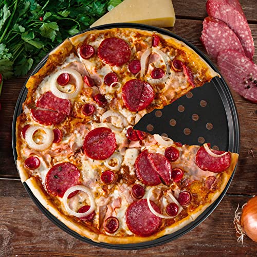 Round Nonstick Pizza Pans Set for Oven Cooking