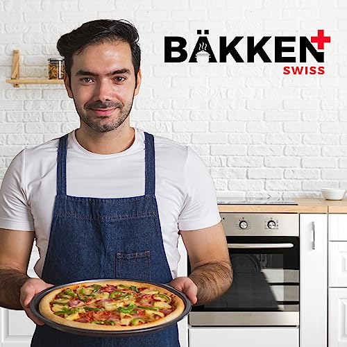 BAKKENMASTER 13-Inch Non-Stick Perforated Pizza Pan