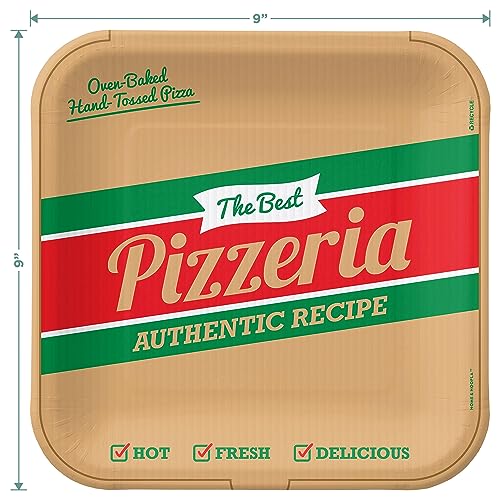 Pizza Party Supplies - Italian Flag Theme, Serves 16