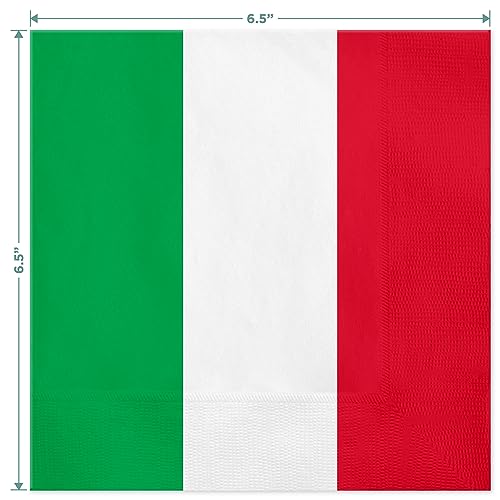 Pizza Party Supplies - Italian Flag Theme, Serves 16
