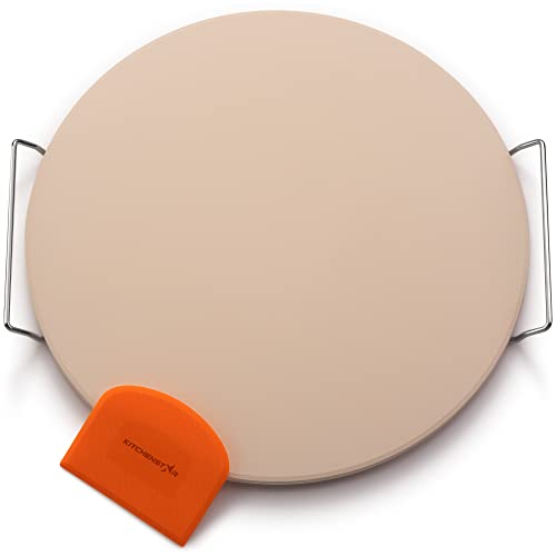 Large 16" Pizza Stone for Oven & Grill Set