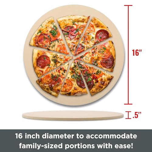 16'' Round Pizza Stones for Indoor or Outdoor Baking