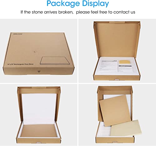 15 X 12 Inch Heavy Duty Pizza Stone