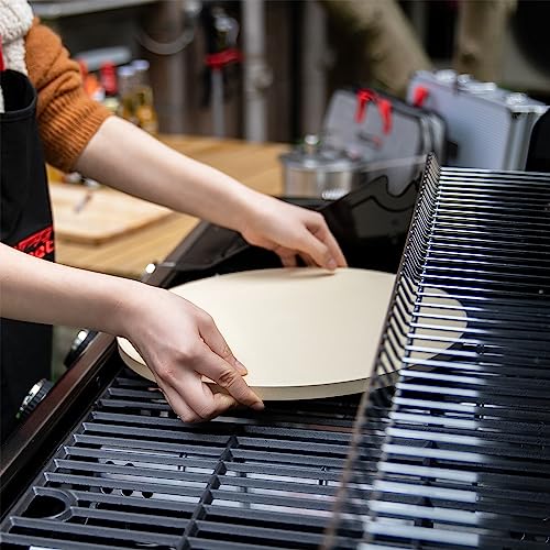 14" Round Cordierite Pizza Stone for Oven or Grill