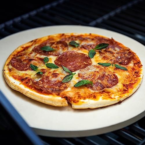 14" Round Cordierite Pizza Stone for Oven or Grill