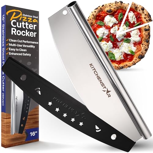 KitchenStar 16" Razor Sharp Stainless Steel Pizza Cutter