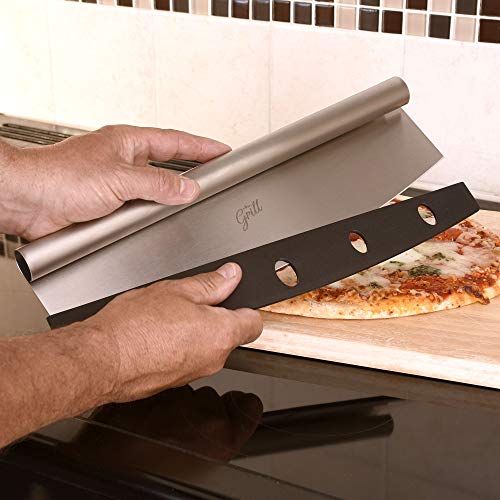 Hans Grill 14" Professional Rocking Pizza Cutter Blade