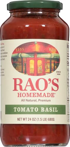 Premium Rao's Tomato Basil Sauce, 24 oz, Italian Tomatoes