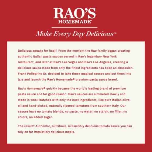 Premium Rao's Tomato Basil Sauce, 24 oz, Italian Tomatoes