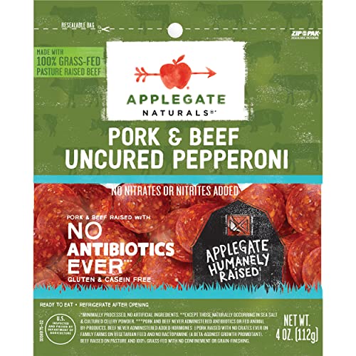 Applegate Pork & Beef Pepperoni, Natural, 4oz