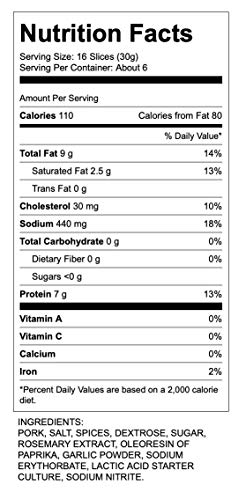 Dietz & Watson Pepperoni, 6 oz: Spicy Flavor