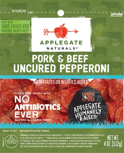 Applegate Pork & Beef Pepperoni, Natural, 4oz