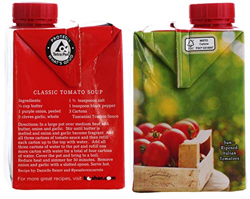 Tuscanini Premium Italian Tomato Sauce Passata, 17.6oz (3 Pack)