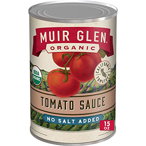 Muir Glen Organic Tomato Sauce, No Salt, 15oz