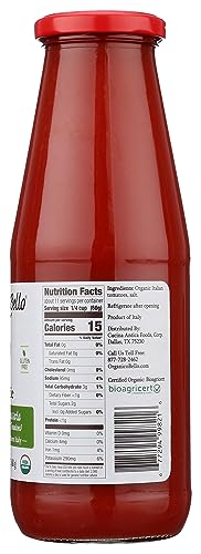 ORGANICO BELLO Organic Strained Passata 24 OZ Tomatoes