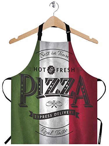 Pizzeria Retro Poster Pizza Apron for Chefs