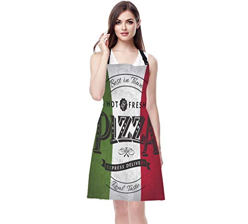 Pizzeria Retro Poster Pizza Apron for Chefs