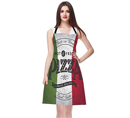 Pizzeria Retro Poster Pizza Apron for Chefs