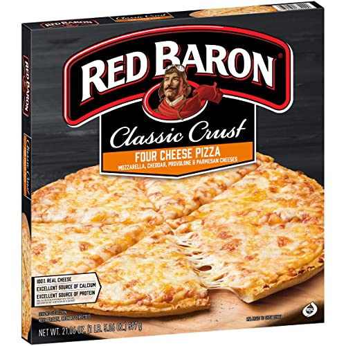 Red Baron Four Cheese Pizza, Classic Flavor, 21.06oz