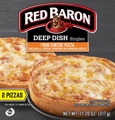Red Baron Deep Dish 4 Cheese Pizza, 11.2 oz