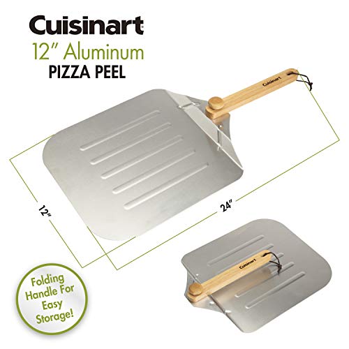 Cuisinart Aluminum 12" Pizza Peel for Perfect Pies