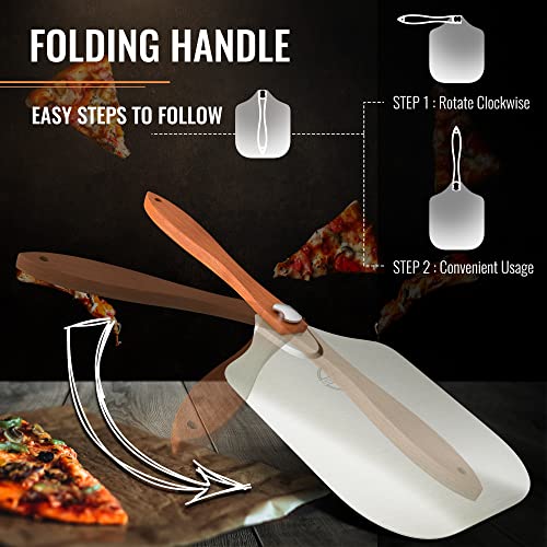 Deer & Oak Premium Pizza Peel Set with Accessories