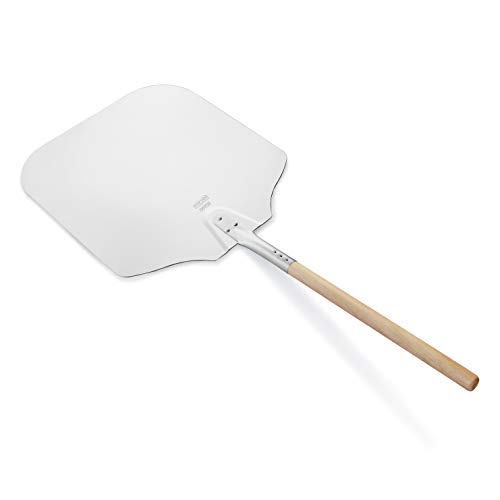 Aluminum Pizza Peel with Wooden Handle, 16 x 18