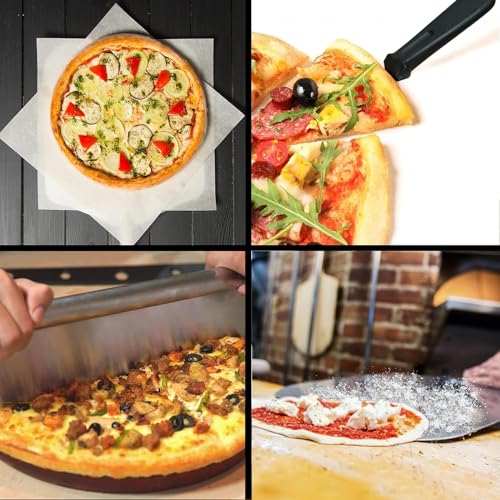 Aluminium Pizza Paddle with Rocker Cutter & Spatula
