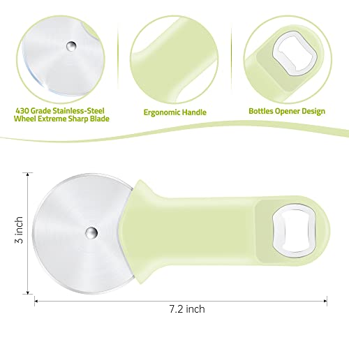 Supercenter Pizza Cutter Wheel with Bottle Opener