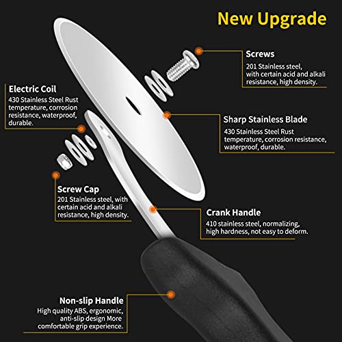 Yinghezu Stainless Steel Pizza Cutter Wheel, Funny Design