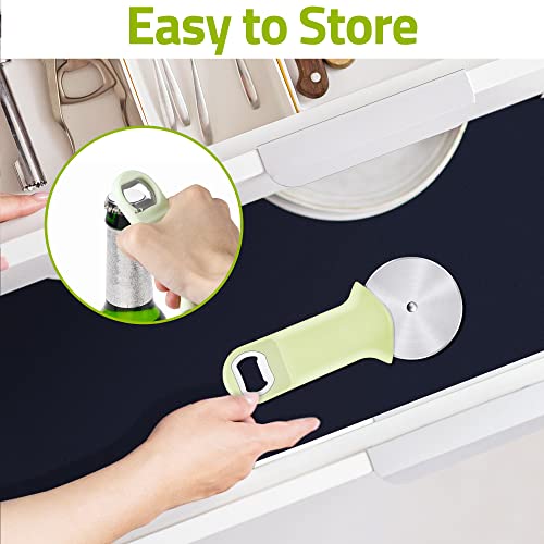 Supercenter Pizza Cutter Wheel with Bottle Opener