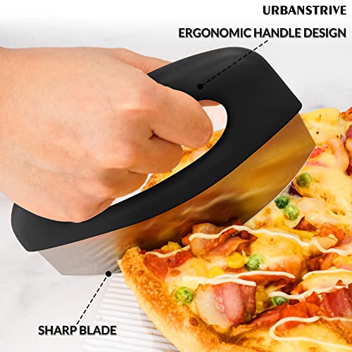 Urbanstrive Stainless Steel Pizza Cutter with Super Sharp Blade
