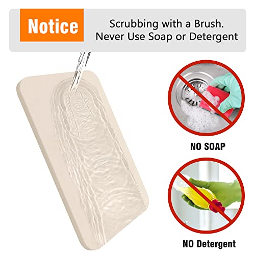 KORCCI Large Pizza Stone for Oven & Grill, Durable & Safe