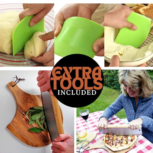 15 inch Pizza Stone Set for Oven and Grill