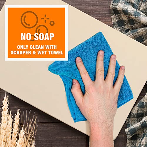 KORCCI Large Pizza Stone for Oven & Grill, Durable & Safe