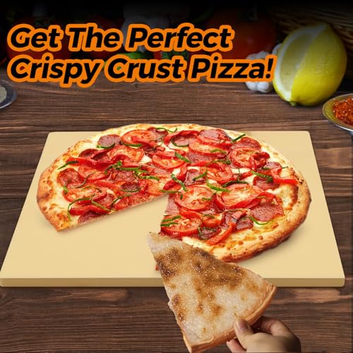 5-Piece Rectangle Pizza Stone Set with Accessories