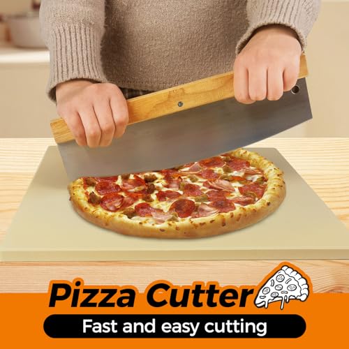 5-Piece Rectangle Pizza Stone Set with Accessories