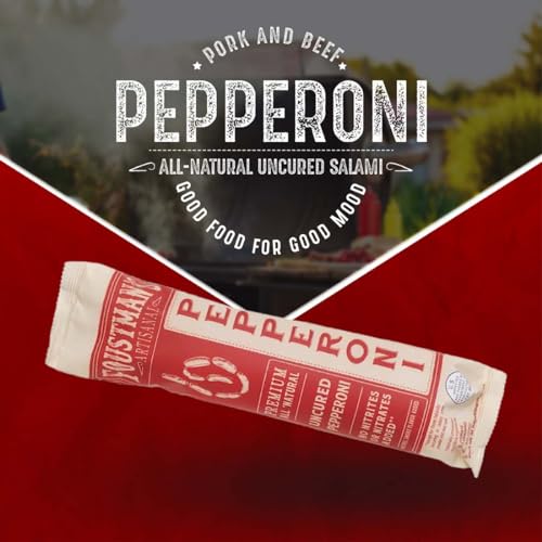 Foustman's Salami Pepperoni: Nitrate-Free, Naturally Cured, Gluten/Dairy-Free