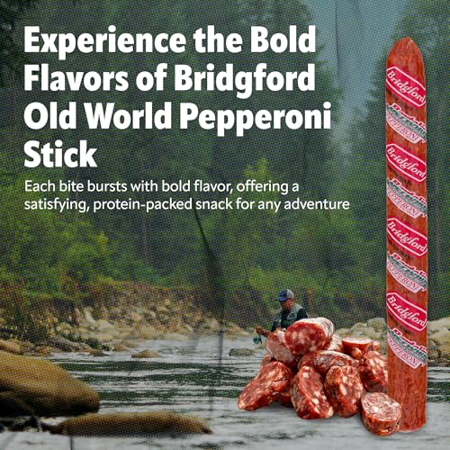 Bridgford Old World Pepperoni Stick, High Protein, Keto