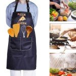Pizza Queen Apron for Pizza Making Moms- Black