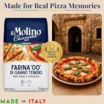 il Molino Chiavazza Italian Soft Wheat Type "00" Pizza Flour - 1kg - Pack of 3