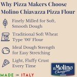 il Molino Chiavazza Italian Soft Wheat Type "00" Pizza Flour - 1kg - Pack of 3