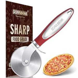 Premium Stainless Steel Pizza Cutter - Easy-to-Use