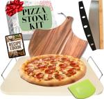 15 inch Pizza Stone Set for Oven and Grill