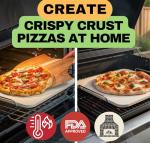 15 inch Pizza Stone Set for Oven and Grill